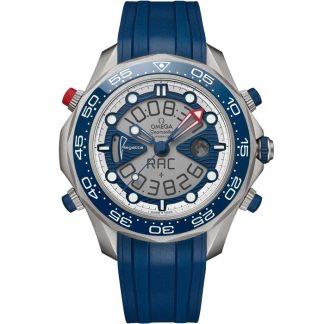 Omega America's Cup Seamaster Regatta 46,75 mm, titânio em bracelete de borracha 216.92.46.79.10.001
