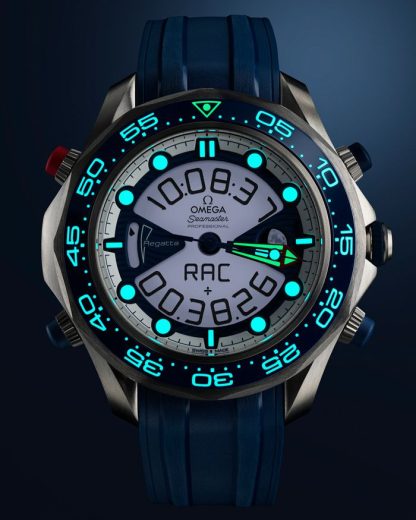 Omega America's Cup Seamaster Regatta 46,75 mm, titânio em bracelete de borracha 216.92.46.79.10.001 - Image 5