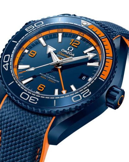 Omega Big Blue Seamaster PLANET OCEAN 600M 45,5 mm, cerâmica azul em bracelete de borracha 215.92.46.22.03.001 - Image 3