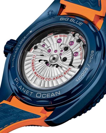 Omega Big Blue Seamaster PLANET OCEAN 600M 45,5 mm, cerâmica azul em bracelete de borracha 215.92.46.22.03.001 - Image 4
