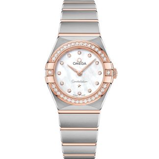 Omega Constellation 25 mm, aço - ouro Sedna™ em aço - ouro Sedna™ 131.25.25.60.55.001