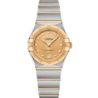 Omega Constellation 25 mm, aço - ouro amarelo em aço - ouro amarelo 131.20.25.60.58.001