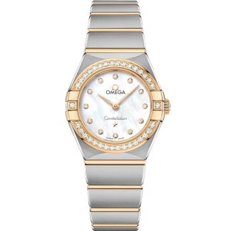 Omega Constellation 25 mm, aço - ouro amarelo em aço - ouro amarelo 131.25.25.60.55.002