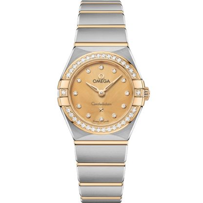 Omega Constellation 25 mm, aço - ouro amarelo em aço - ouro amarelo 131.25.25.60.58.001