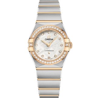 Omega Constellation 25 mm, aço - ouro amarelo em aço - ouro amarelo 131.25.25.60.99.002