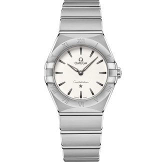 Omega Constellation 28 mm, aço em aço 131.10.28.60.02.001