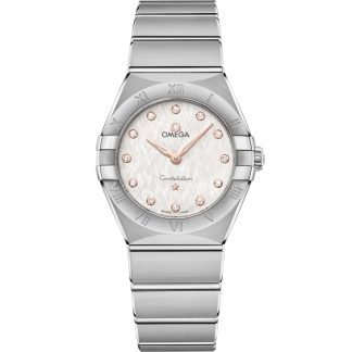 Omega Constellation 28 mm, aço em aço 131.10.28.60.52.001