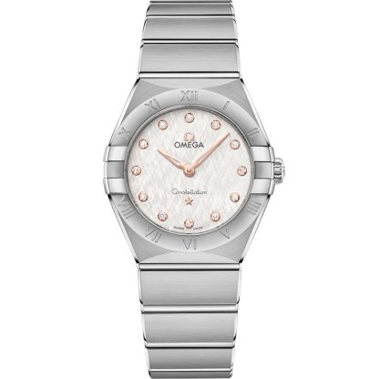 Omega Constellation 28 mm, aço em aço 131.10.28.60.52.001