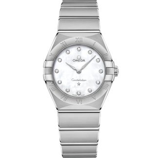 Omega Constellation 28 mm, aço em aço 131.10.28.60.55.001