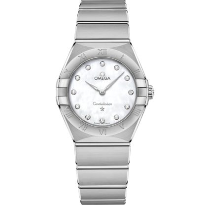 Omega Constellation 28 mm, aço em aço 131.10.28.60.55.001