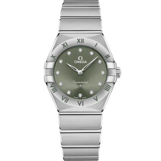 Omega Constellation 28 mm, aço em aço 131.10.28.60.60.001
