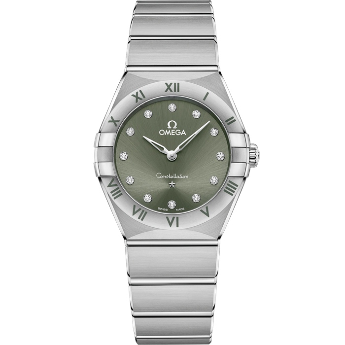 Omega Constellation 28 mm, aço em aço 131.10.28.60.60.001