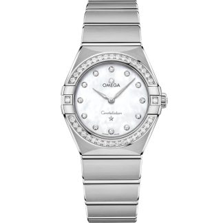 Omega Constellation 28 mm, aço em aço 131.15.28.60.55.001