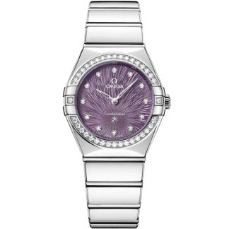 Omega Constellation 28 mm, aço em aço 131.15.28.60.60.001