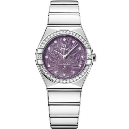 Omega Constellation 28 mm, aço em aço 131.15.28.60.60.001
