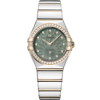Omega Constellation 28 mm, aço - ouro Moonshine™ em aço - ouro Moonshine™ 131.25.28.60.60.001