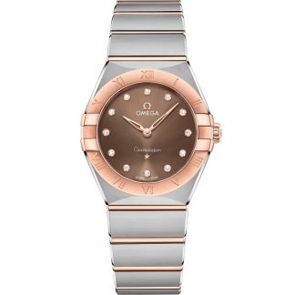 Omega Constellation 28 mm, aço - ouro Sedna™ em aço - ouro Sedna™ 131.20.28.60.63.001