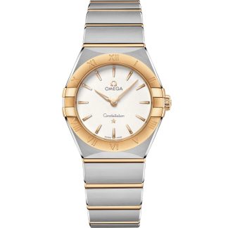 Omega Constellation 28 mm, aço - ouro amarelo em aço - ouro amarelo 131.20.28.60.02.002