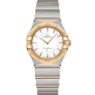 Omega Constellation 28 mm, aço - ouro amarelo em aço - ouro amarelo 131.20.28.60.05.002