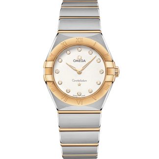 Omega Constellation 28 mm, aço - ouro amarelo em aço - ouro amarelo 131.20.28.60.52.002