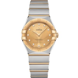 Omega Constellation 28 mm, aço - ouro amarelo em aço - ouro amarelo 131.20.28.60.58.001