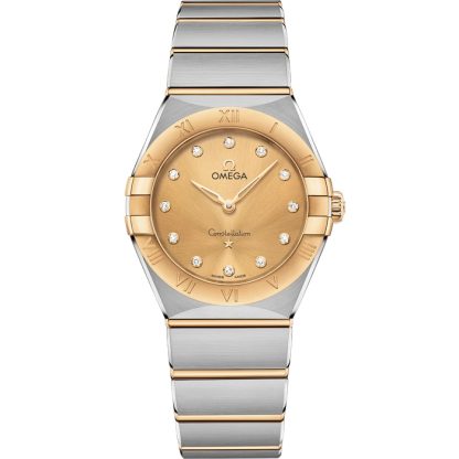 Omega Constellation 28 mm, aço - ouro amarelo em aço - ouro amarelo 131.20.28.60.58.001