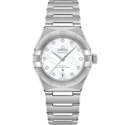 Omega Constellation 29 mm, aço em aço 131.10.29.20.55.001