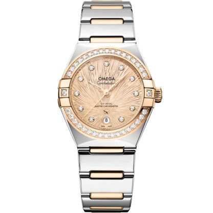 Omega Constellation 29 mm, aço - ouro Moonshine™ em aço - ouro Moonshine™ 131.25.29.20.58.002
