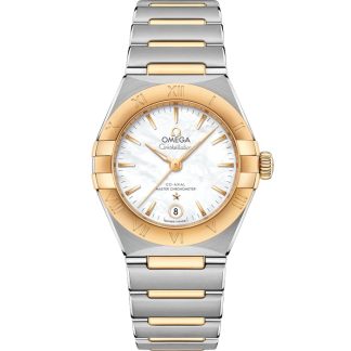 Omega Constellation 29 mm, aço - ouro amarelo em aço - ouro amarelo 131.20.29.20.05.002