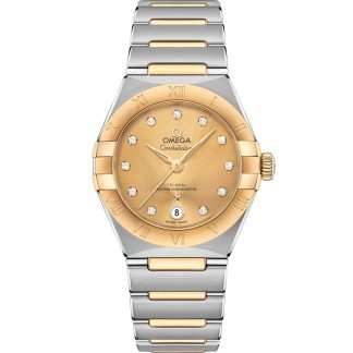 Omega Constellation 29 mm, aço - ouro amarelo em aço - ouro amarelo 131.20.29.20.58.001