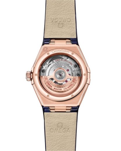 Omega Constellation 29 mm, ouro Sedna™ em bracelete de pele 131.53.29.20.53.003 - Image 2