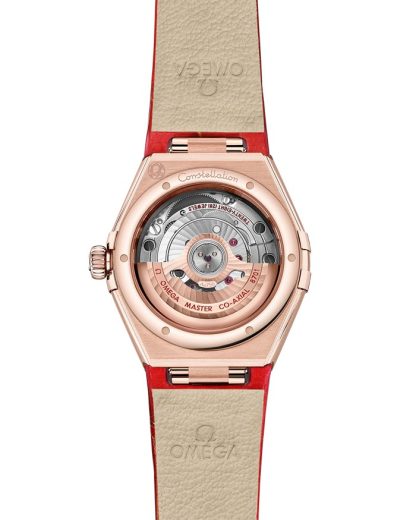 Omega Constellation 29 mm, ouro Sedna™ em bracelete de pele 131.53.29.20.99.003 - Image 2