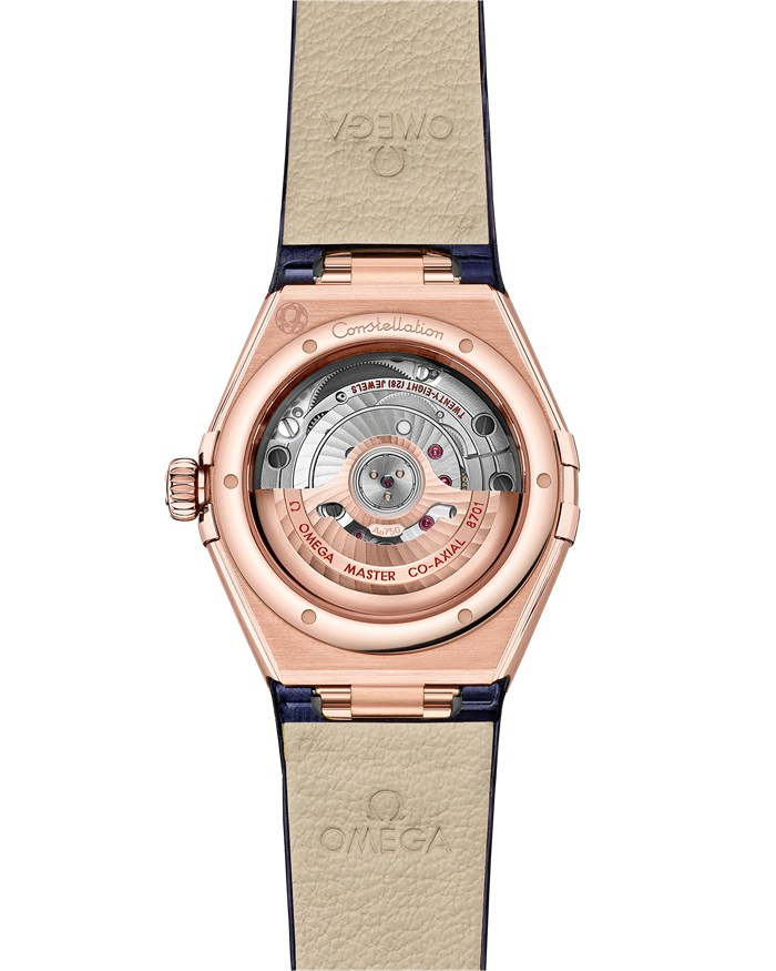 Omega Constellation 29 mm, ouro Sedna™ em bracelete de pele 131.58.29.20.53.003 - Image 2