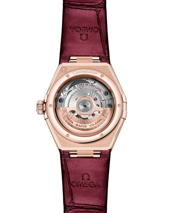 Omega Constellation 29 mm, ouro Sedna™ em bracelete de pele 131.58.29.20.99.001 - Image 2