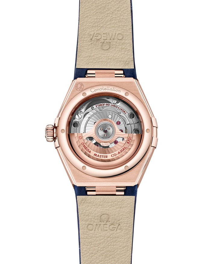 Omega Constellation 29 mm, ouro Sedna™ em bracelete de pele 131.58.29.20.99.006 - Image 2