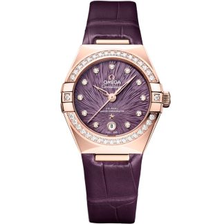 Omega Constellation 29 mm, ouro Sedna™ em pele de crocodilo 131.58.29.20.60.002