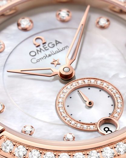 Omega Constellation 34 mm, aço - ouro Sedna™ em bracelete de pele 131.28.34.20.55.001 - Image 3