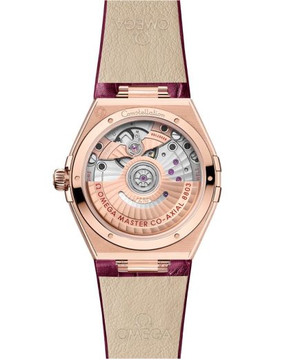 Omega Constellation 34 mm, ouro Sedna™ em bracelete de pele 131.58.34.20.61.001 - Image 2