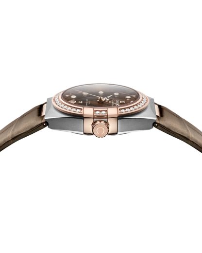 Omega Constellation 36 mm, aço - ouro Sedna™ em bracelete de pele 131.28.36.20.63.001 - Image 3
