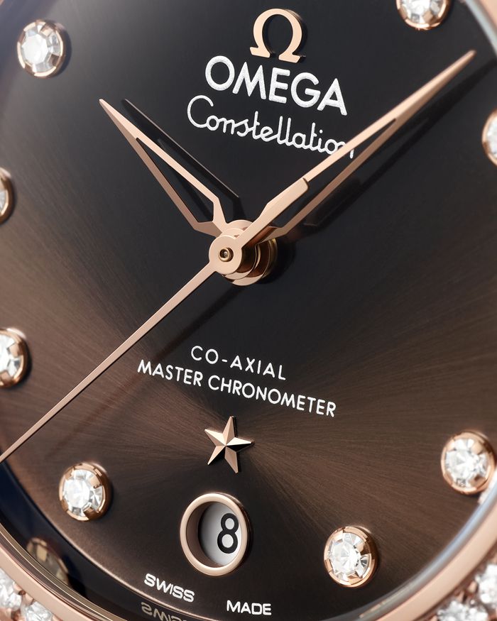 Omega Constellation 36 mm, aço - ouro Sedna™ em bracelete de pele 131.28.36.20.63.001 - Image 4