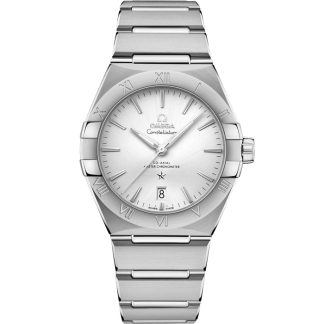 Omega Constellation 39 mm, aço em aço 131.10.39.20.02.001