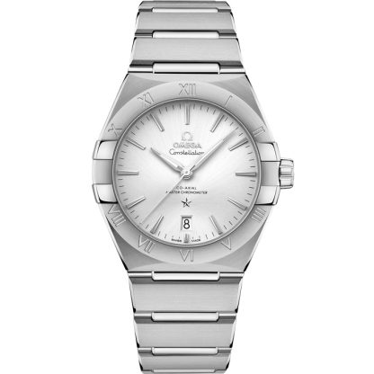 Omega Constellation 39 mm, aço em aço 131.10.39.20.02.001
