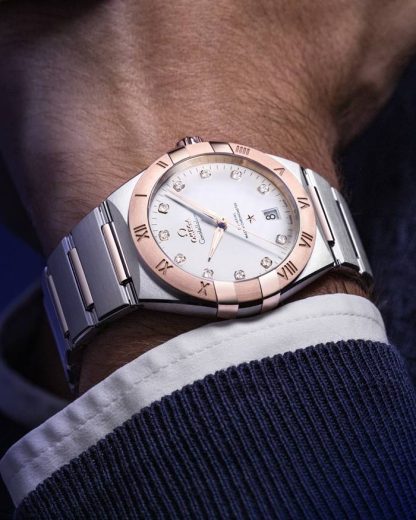 Omega Constellation 39 mm, aço - ouro Sedna™ em aço - ouro Sedna™ 131.20.39.20.52.001 - Image 5