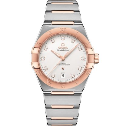 Omega Constellation 39 mm, aço - ouro Sedna™ em aço - ouro Sedna™ 131.20.39.20.52.001