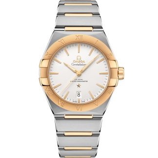 Omega Constellation 39 mm, aço - ouro amarelo em aço - ouro amarelo 131.20.39.20.02.002