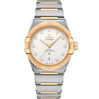 Omega Constellation 39 mm, aço - ouro amarelo em aço - ouro amarelo 131.20.39.20.52.002