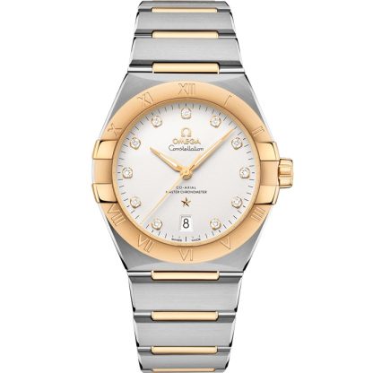 Omega Constellation 39 mm, aço - ouro amarelo em aço - ouro amarelo 131.20.39.20.52.002