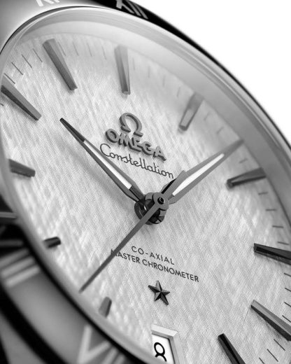 Omega Constellation 41 mm, aço em bracelete de pele 131.33.41.21.06.001 - Image 3
