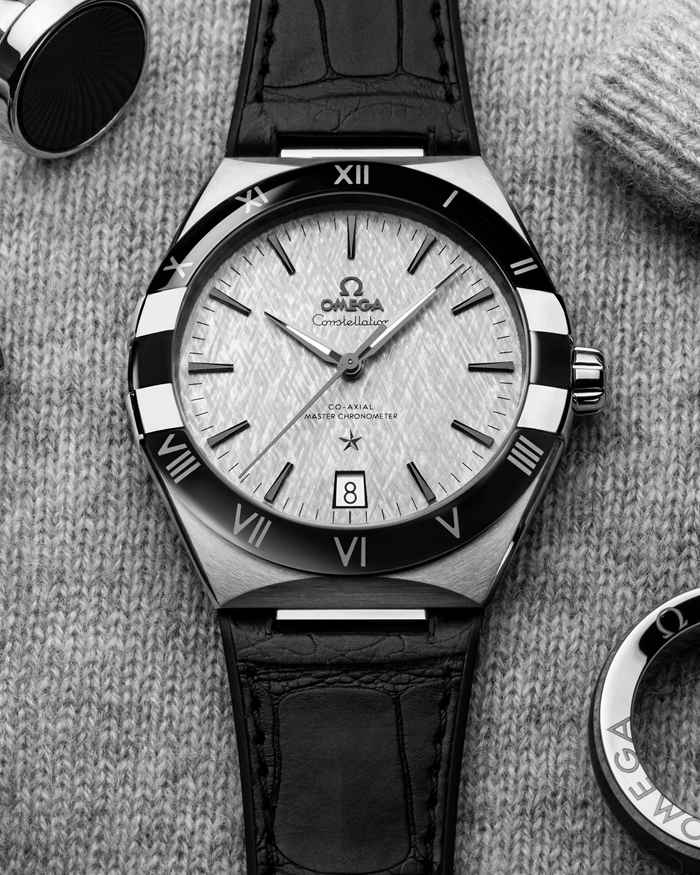Omega Constellation 41 mm, aço em bracelete de pele 131.33.41.21.06.001 - Image 5