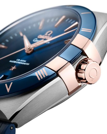 Omega Constellation 41 mm, aço - ouro Sedna™ em bracelete de pele 131.23.41.21.03.001 - Image 3